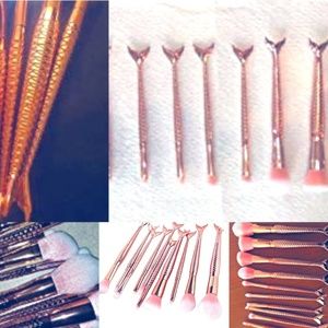Pro Makeup Kit Mermaid Contour Highlighter Brushes
